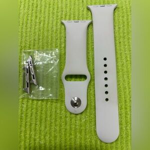 APPLE iWatch Series 3 - 42MM White Rubber/Poly Watchband..Authentic Gently Worn